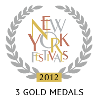 New York Festivals – 3 Gold Medals
